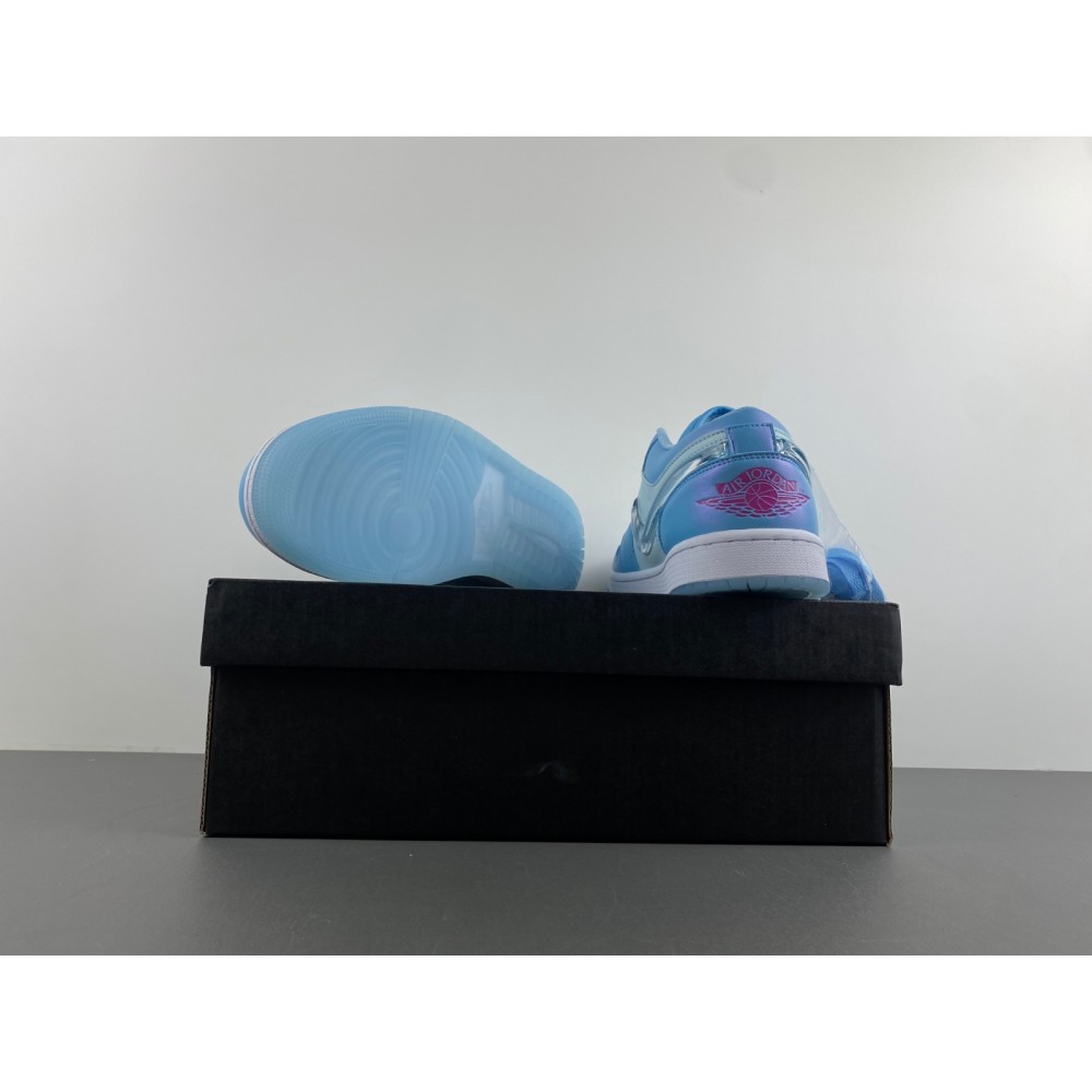 Jordan 1 Low SE Aquarius Blue (GS) - FN7366-400