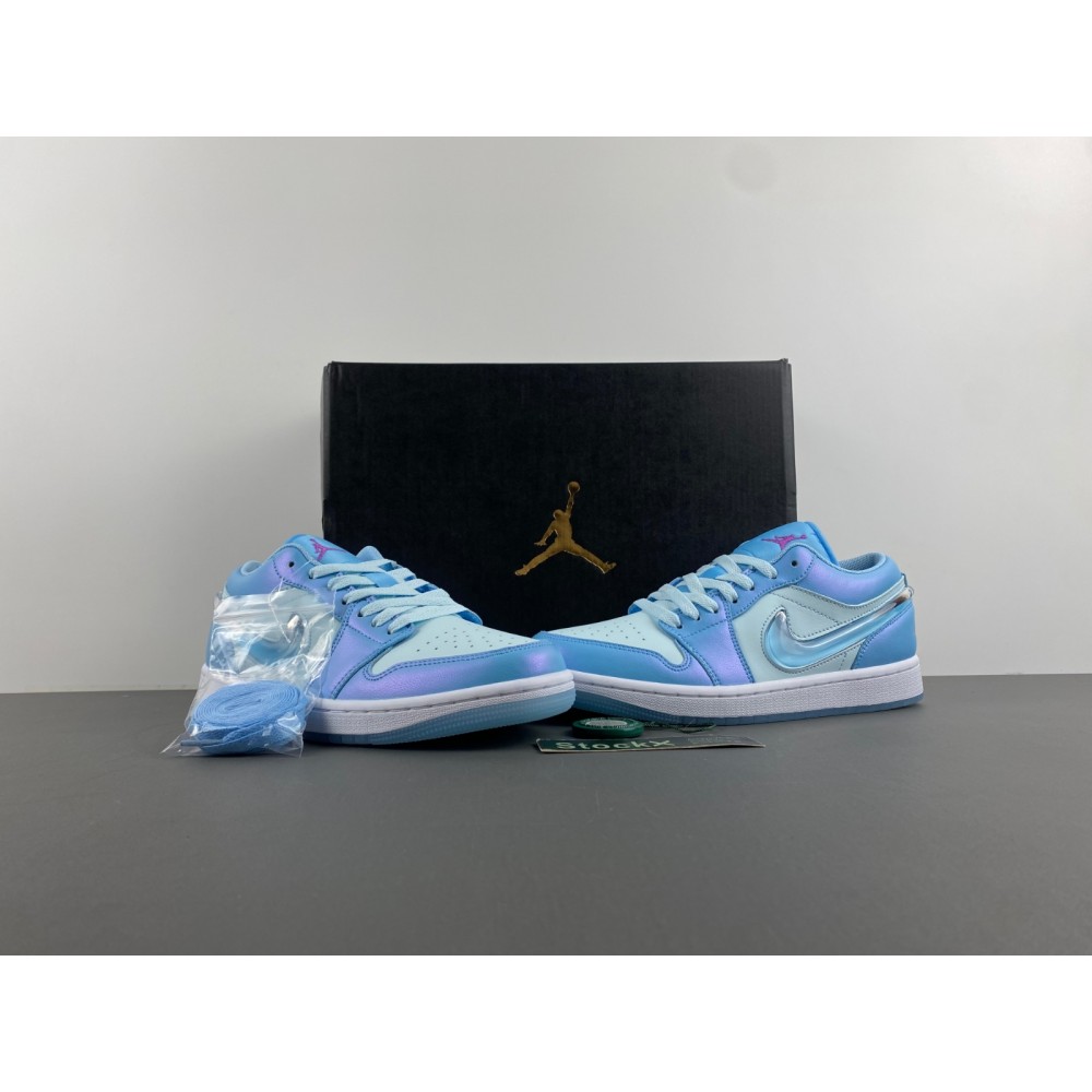 Jordan 1 Low SE Aquarius Blue (GS) - FN7366-400