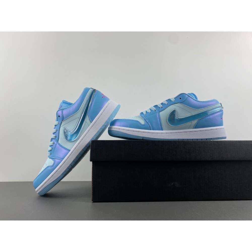 Jordan 1 Low SE Aquarius Blue (GS) - FN7366-400